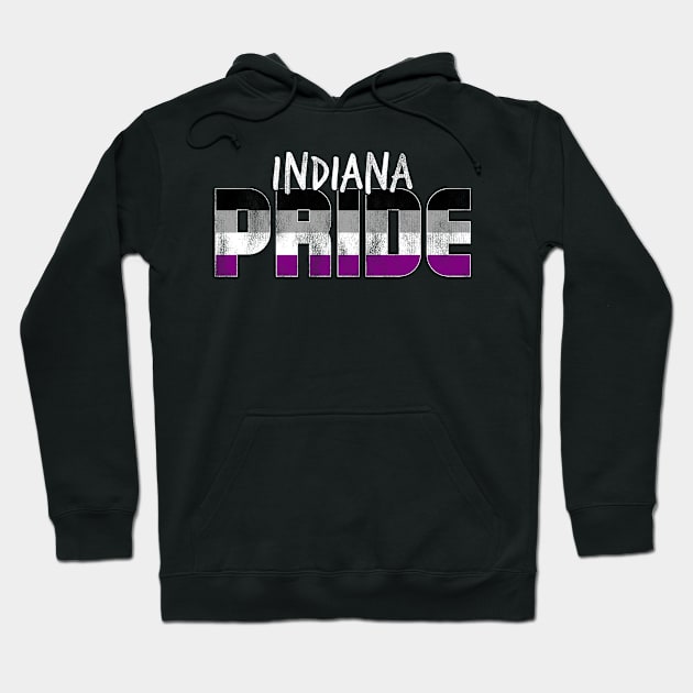 Indiana Pride Asexual Flag Hoodie by wheedesign